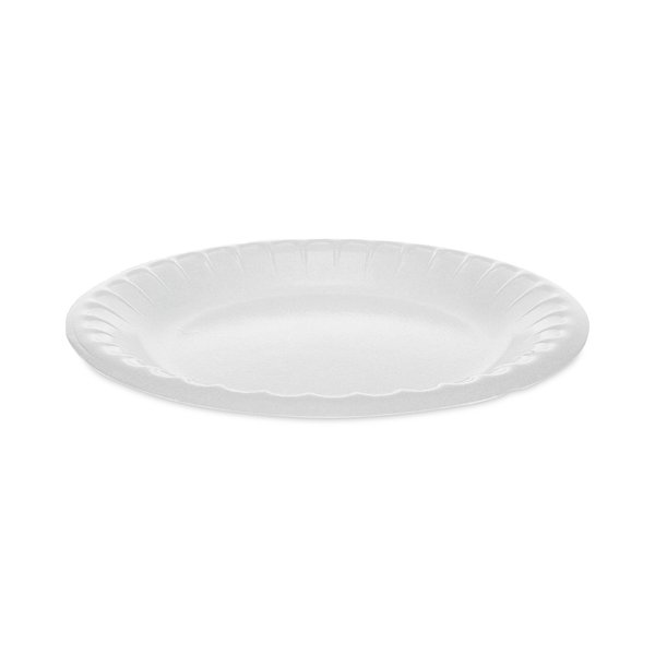 Pactiv Laminated Foam Dinnerware, Plate, 6 Diameter, White, PK1000 0TK100060000